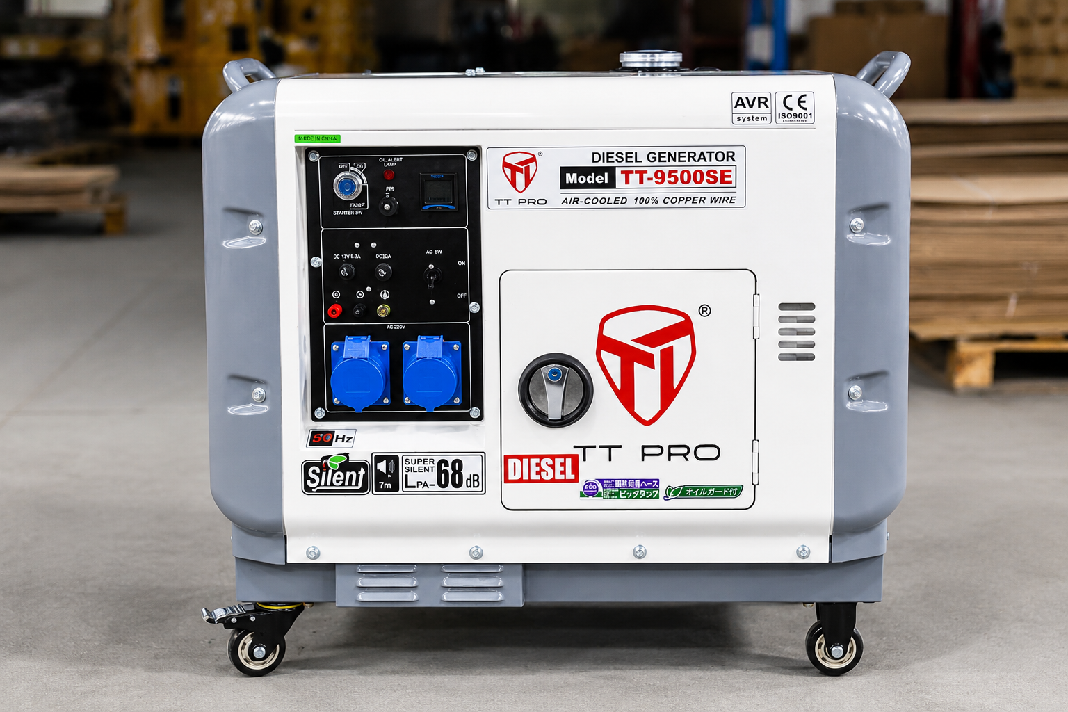 Máy Phát Điện Chạy Dầu Chống Ồn TT-9500SE